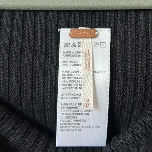 NWOT Free People Snowbunny Off The Shoulder Bodysuit Medium - Picture 7 of 7